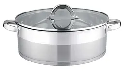 Каструля з кришкою Bohmann Premium BH-1026 26 см 5 л срібляста