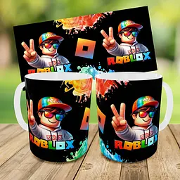 Набір: дитяча сумка-бананка+кружка Роблокс «Roblox» 32х15см, бананка для хлопчика через плече на подарунок (00953) - мініатюра 3