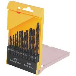 Набір свердел по металу Mastertool 2-8 мм (у наборі 13 шт.) 11-0213