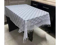 Клейонка SELENA LACE 1,35м х 22м ПВХ, ажурна "Ромб біла"