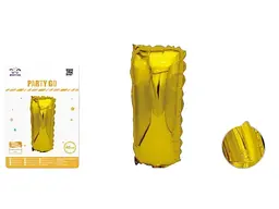 Куля фольгована золота літера I 40 см