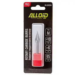 Борфреза Alloid Building Tools твердосплавна по металу тип M 10 мм (CB-63252M) - мініатюра 4