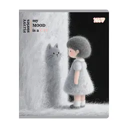 Зошит Yes My mood is a cat А5 12 аркушів лінія (768605), в асортименті - мініатюра 3