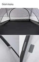 Тримісний намет Naturehike Cloud Fun NH19ZP006 210T/Silver Coated (Білий) - мініатюра 3