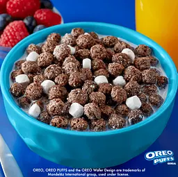 Сухий сніданок Post Oreo Puffs Cereal Cup з маршмелоу 28.3г - мініатюра 4