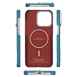 Протиударний чохол Pitaka Ultra-Slim MagSafe MagEZ Case 5 для iPhone 15 Pro Max Ocean (KI1501PBLUE) - мініатюра 2