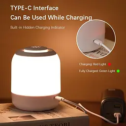 Настільний сенсорний LED світильник 3 colour light MZ-L2701 Pink - мініатюра 4