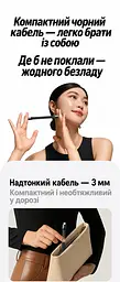 Кабель UGREEN L315 USB-C - USB-C USB4 40 Гбіт/с PD 240 Вт 0,12 м чорний (75176) - мініатюра 11