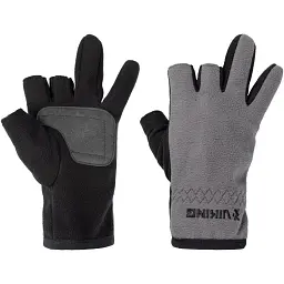 Рукавички Viking Fishing Ice Master Gloves XXL (fleece) 3 cut finger Grey-graphite