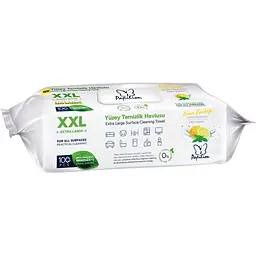 Вологі серветки Papilion Лимон XXL для прибирання з клапаном 100 шт.