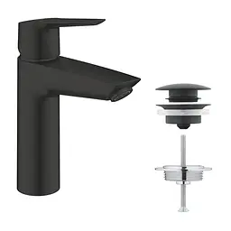 Змішувач для раковини Grohe QuickFix Start M-Size 235752432, Чорний матовий