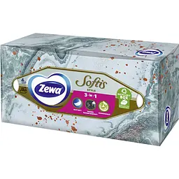 Серветки Zewa Softis чотирьохшарові 80 шт. - мініатюра 3