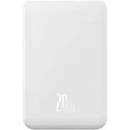 Зовнішній акумулятор Baseus Magnetic Mini 20W 20000 mAh White (PPCX150002) [113529]
