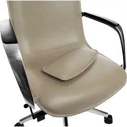 Офісне крісло GT Racer X-003F Leather, темно-бежеве (X-003F LEATHER Dark Beige) - мініатюра 8