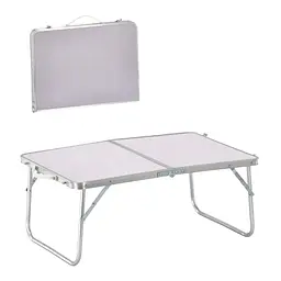 Стіл туристичний Chomik Garden Line HOLMEN 60x40x26,5см складаний білий - мініатюра 2