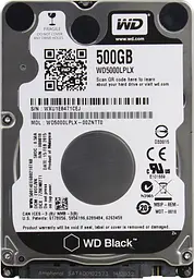 Жорсткий диск 2.5" 500GB Western Digital Black 7200rpm 32MB SATAIII (WD5000LPLX)