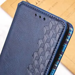 Шкіряний чохол-книжка GETMAN Cubic (PU) для Xiaomi Poco F5 Pro Синій - мініатюра 5