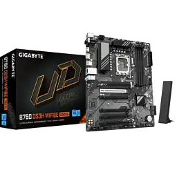 Материнська плата LGA1700, Gigabyte B760 DS3H WIFI6E GEN5, B760, 4xDDR5, Int.Video(CPU), 4xSATA3, 2xM.2, 1xPCI-E 5.0 x16, 4xPCI-E 3.0 x16, Realtek 7.1, Realtek GbE, WiFi 6E, Bluetooth 5.3, 5xUSB 3.2 / 8xUSB 2.0, HDMI/DP, ATX