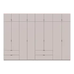 Розпашна Шафа для одягу Doros Лукас Кашемір 4+4 ДСП 340х50х240 (42005140) - мініатюра 4