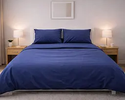 Постільна білизна LARA бязь Blue d11070p2 полуторна