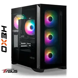 Комп'ютер HEXO Gaming TwinFront Pro (HGP-B850TF7700N507-D532S1TBK) Black / AMD Ryzen 7 7700 (3.8-5.3), 8 ядер / NVIDIA GeForce RTX 5070 / 32 ГБ (DDR5) / 1024 ГБ (SSD)