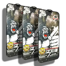 Захисне скло DK для Apple iPhone 12 Pro Max Full Glue 3D MO King Kong 017707 black 3 шт. - мініатюра 2