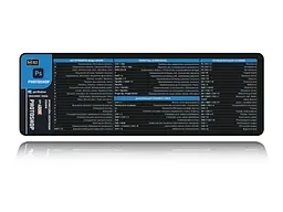 Великий килимок для мишки WorkPlaceShop Поєднання клавіш Photoshop 900 x 300 мм