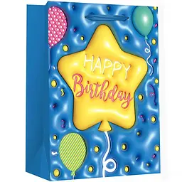 Пакет подарунковий Кульки Birthday 760448ML Різнокольоровий shop (2000990910202)