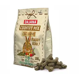 Корм для декоративних кроликів Dajana Country Mix EXCLUSIVE Adult 500 г