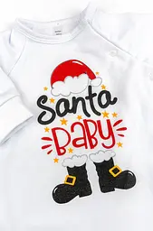 Святковий комбінезон для немовлят на кнопках Santa baby