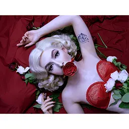 Кляп у формі Троянди червоний Rose Ball Gag Upko - мініатюра 5