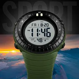 Чоловічий наручний годинник Skmei 1420 Зелений - мініатюра 4