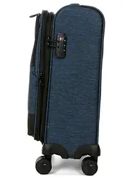 Валіза маленька S тканинна Airtex 6659 54x40x23см 50л Синій - мініатюра 6