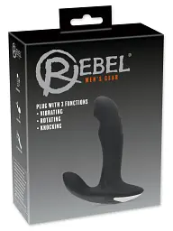 Стимулятор простати Rebel Plug, 16.6 см (чорний) - мініатюра 7