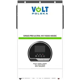 Сонячний інвертор Volt Polska SINUS PRO ULTRA-HV 11000 48/230 В (5.2/11 кВт) + 100A MPPT (450В) автономний - мініатюра 2