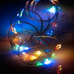 Електрогірлянда Yes! Fun пучок на мідному дроті 50 LED статична 1 м різнокольорова (975014) - мініатюра 5