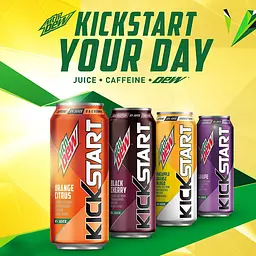 Напій Mountain Dew Kickstart Pineapple Orange Mango 473 г - мініатюра 2