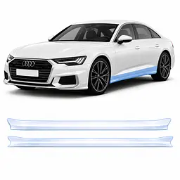Антигравійна захисна бронеплівка за лекалами для Audi A6 C8 facelift 2023-2025 - нижня зона кузова