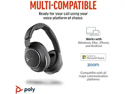 Навушники з мікрофоном POLY Voyager Surround 80-M USB-C HS Black (8G7U0AA) - мініатюра 10