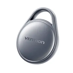 Bluetooth-трекер для пошуку речей Vention SpotTag Pop набір із 2 трекерів AirTag пошукова мітка Apple Find My або Android Find Hub пошук на карті за виявленнями мережі звуковий пошук 80 дБ сповіщення про залишені речі в Apple Find My спільний доступ увімкнення сигналу через Siri передавання посилання на розташування багажу авіакомпанії з підтримкою цієї функції через Find Hub зі змінною батарейкою CR2032 захист від бризок IPX4 до 1 року роботи батарейки 8 наліпок у комплекті сірий (KQXH0-2)