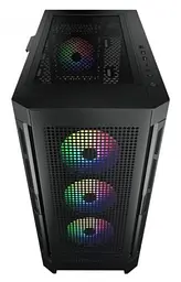 Корпус Cougar Airface Pro RGB Black без БЖ ATX / Micro ATX / Mini ITX USB 3.0 x2 USB 2.0 x1 Type-C Gen 2 RGB підсвічування 4x120 ARGB загартоване скло 240x496x465 мм - мініатюра 2