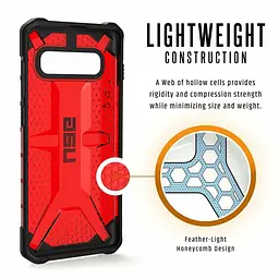 Чохол прозорий протиударний UAG Plasma 211343119393 для Samsung Galaxy S10 (6.1") Magma - мініатюра 6