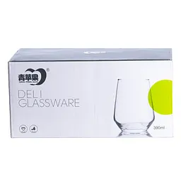 Набір склянок Deli Glassware 6 штук по 390 мл, прозорий TS Kitchen HP558 - мініатюра 3