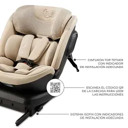 Автокрісло Kinderkraft Xpedition 3 i-Size Beige (KCXPED03BEG0000)  - мініатюра 6