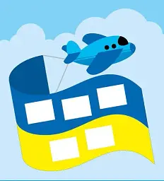 Мозаїка з наліпок. Українські символи - мініатюра 2