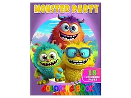Розмальовка Jumbi 18 кол малюнків. Monster Party