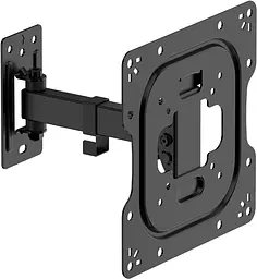 Кронштейн для ТВ AGN AGN43-221P з поворотом/одне коліно/23"-43"/30 кг/max.VESA 200x200/Чорний