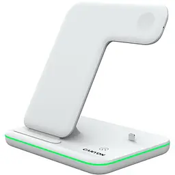 Зарядний пристрій Canyon WS-302 3 в 1 QI White (CNS-WCS302W)