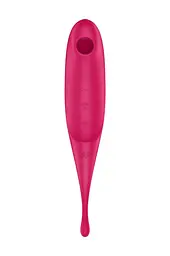 Вакуумний стимулятор клітора з вібрацією Satisfyer Twirling Pro червоний - мініатюра 2