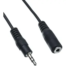Кабель Piko 3.5 мм - 3.5 мм (M/F), 3 м, Black (1283126473920)